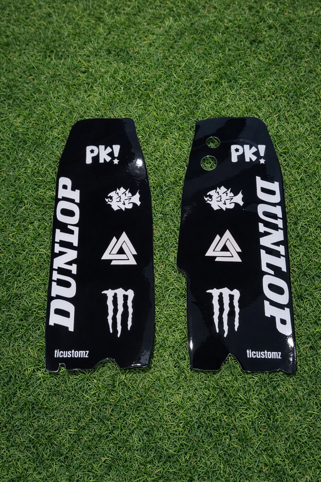 White tuttio fork decals