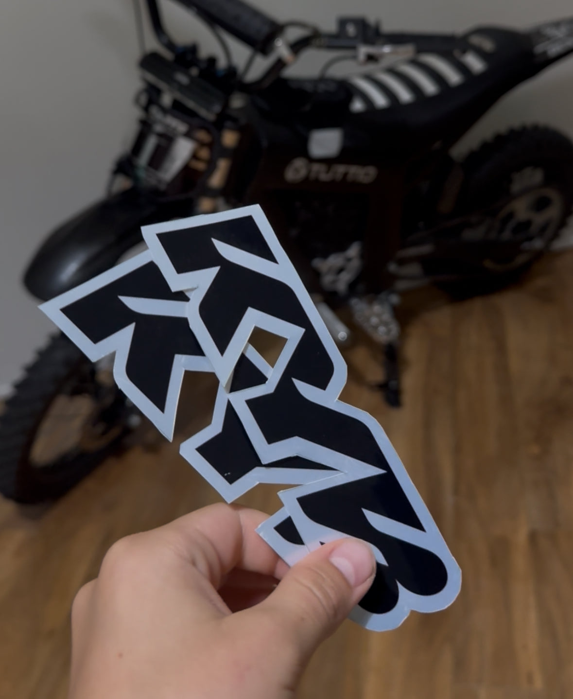 Chrome KYB fork decals (set of 2)
