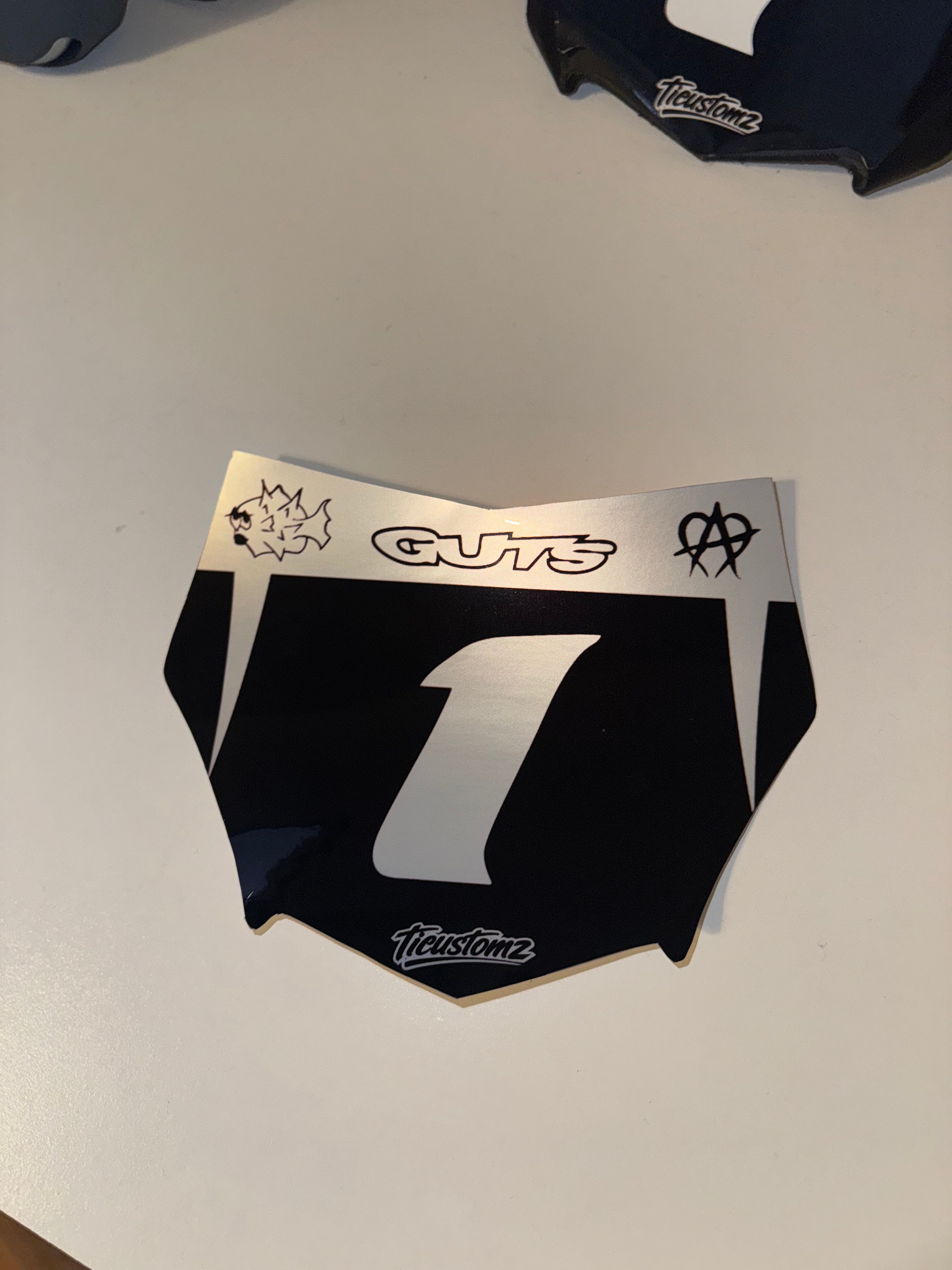 Motocutz plate decal (style 2)